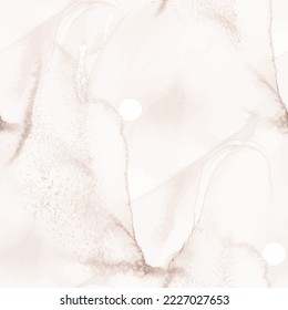 Seamless Tonal Marble. Alcohol Ink Background. Cream Fluid Pattern. Beige Seamless Marble. White Art Paint. Beige Marble Background. Brown Color Background. Brown Elegant Template. Modern Alcohol Ink