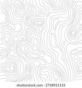 Seamless Topographic Contour Line Pattern