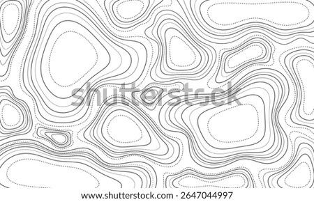 Seamless Topographic Contour Lines Background – Terrain Map for Outdoor Design, 