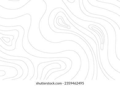 Seamless Topographic Line Pattern Vector Background