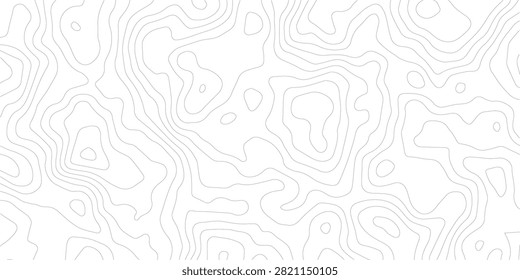 Seamless topographic map lines pattern with isolines indicating elevation changes. Ideal for scientific research or geographic exploration graphics.
