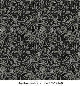 Seamless topographic map pattern. Vector seamless background.