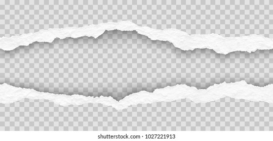 seamless torn paper edges, vector illustration - Shutterstock ID 1027221913