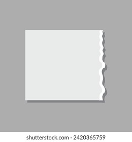 seamless torn paper edges, vector illustration