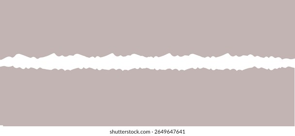 Bordes de papel rasgados sin fisuras, blanco de Ilustración vectorial. fondo. kalar. en blanco	