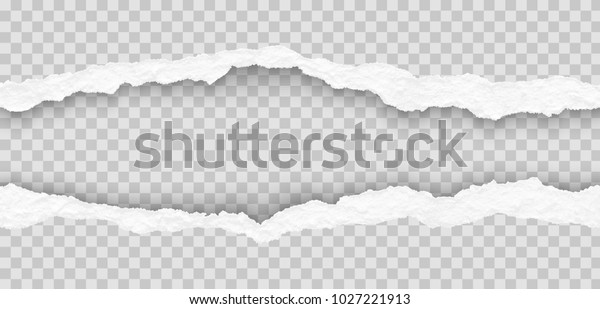 seamless torn paper\
edges, vector\
illustration