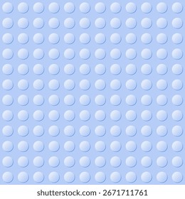 Seamless toy block background. Blue plastic toy brick construction plate vector design.