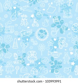 Seamless toy pattern