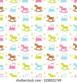 seamless toy pattern vector illustration