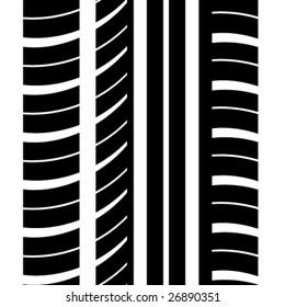 seamless trace of the tyre