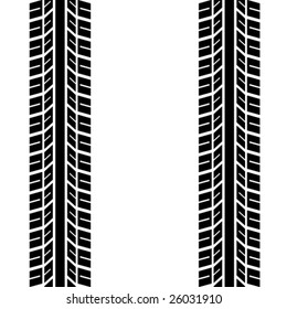 seamless trace of the tyres