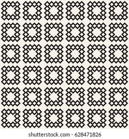 Seamless tracery pattern. Repeated stylized lattice. Symmetric geometric abstract wallpaper. Trellis ethnic motif. Vector illustration
