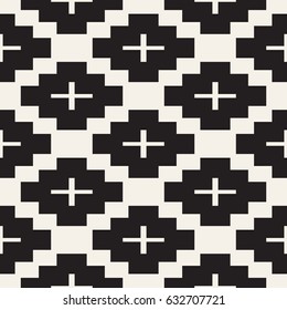 Seamless tracery pattern. Repeated stylized lattice. Symmetric geometric abstract wallpaper. Trellis ethnic motif. Vector illustration