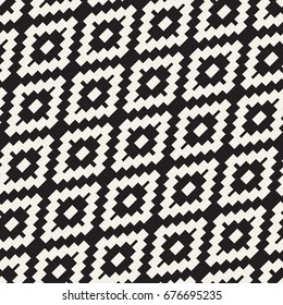 Seamless tracery pattern. Repeated stylized lattice. Symmetric geometric abstract wallpaper. Trellis ethnic motif. Vector illustration