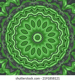 Seamless tracery tile mehndi design. Ethnic ornament, colorful doodle symmetry texture. Folk traditional spiritual tribal design