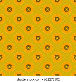 Seamless Traditional African Fabric Pattern (German print) in Botswana, Lesotho, South Africa