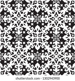 Seamless traditional asian ornamental motive, japanese, chinese or korean and more. Geometric pattern with repeating elements. Elegant luxury tiled design, best for print fabric or papper and more.
