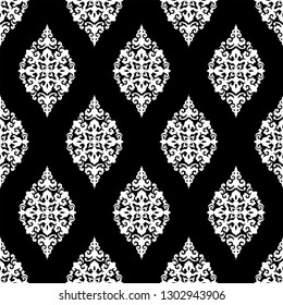 Seamless traditional asian ornamental motive, japanese, chinese or korean and more. Geometric pattern with repeating elements. Elegant luxury tiled design, best for print fabric or papper and more.