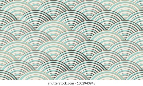Seamless traditional asian ornamental motive, japanese, chinese or korean and more. Geometric pattern with repeating elements. Elegant luxury tiled design, best for print fabric or papper and more.