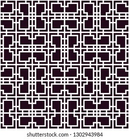 Seamless traditional asian ornamental motive, japanese, chinese or korean and more. Geometric pattern with repeating elements. Elegant luxury tiled design, best for print fabric or papper and more.
