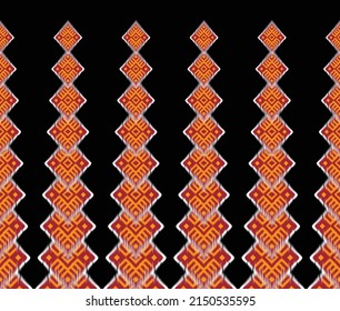 Patrón de fondo tradicional sin igual, patrón de tela oriental étnica o folclórica para tapicería, papel de pared, ropa, envoltura de batik, tela, estilo de bordado, ilustración vectorial.
