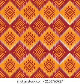 Patrón de fondo tradicional sin igual, patrón de tela oriental étnica o folclórica para tapicería, papel de pared, ropa, envoltura de batik, tela, estilo de bordado, ilustración vectorial.