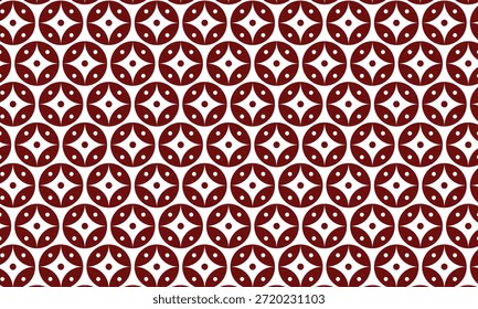 Fondo de patrón geométrico batik tradicional sin costuras en marrón y blanco para diseño textil étnico, impresión de tela y Fondo de pantalla cultural.