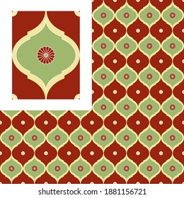 Seamless traditional Chinese pattern in the style "chinoiserie"