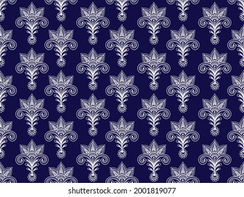 seamless traditional ethnic pattern design for background carpet wallpaper clothing embroidery style vector illustration