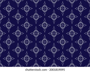 seamless traditional ethnic pattern design for background carpet wallpaper clothing embroidery style vector illustration