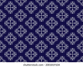 seamless traditional ethnic pattern design for background carpet wallpaper clothing embroidery style vector illustration