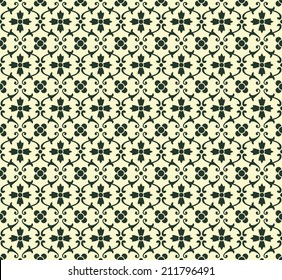 Seamless traditional floral pattern 