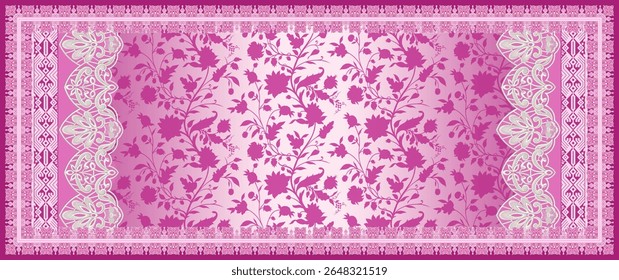 Sem emenda tradicional indiano motivo arte efeito cor Design