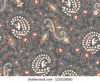 seamless  traditional Indian paisley