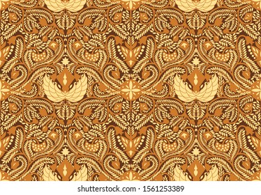 Seamless traditional Indonesian batik pattern