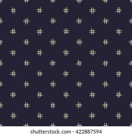Seamless Traditional Japanese Pattern made of Crosshatches, Each Crosshatch is made of Strokes of Random Length. 