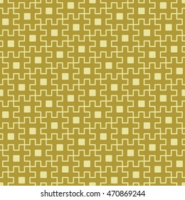Seamless Traditional Japanese Pattern of Tiles looking like Puzzle. 
