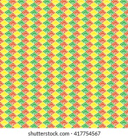 seamless Traditional Japanese seigaiha ocean wave pattern