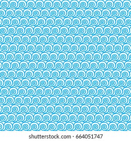 seamless Traditional japanese seigaiha ocean wave pattern