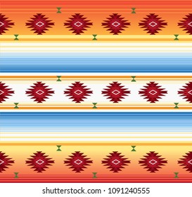 Seamless Traditional Mexican Pattern