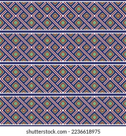 Seamless traditional pattern ethnic style. geometric vector illustrations. embroidery pattern, beading design, tribal design, tribal beads, african beads, ethnic seamless pattern, embroidery cross.
