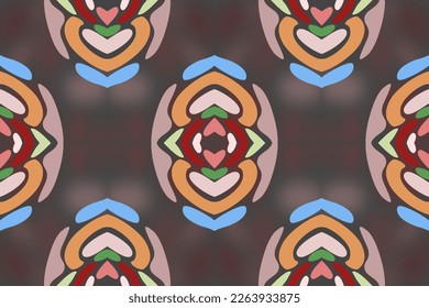 Seamless traditional pattern.Ethnic style. Geometric vector illustrations. Embroidery pattern,Beading design, tribal design, tribal beads, bead necklace, african beads, design for Using in fashion.