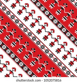 Seamless traditional romanian pattern 