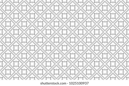 Seamless traditional squares pattern. Abstract vector background