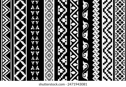 Seamless traditional tribal batik pattern