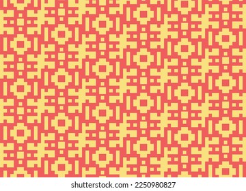 Seamless traditional woven pattern called Anyaman
