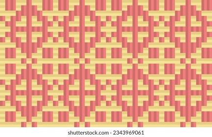 Seamless traditional woven pattern called Anyaman
