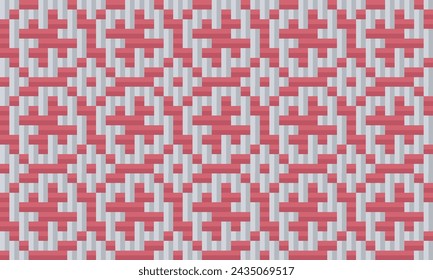 Seamless traditional woven pattern called Anyaman
