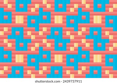 Seamless traditional woven pattern called Anyaman
