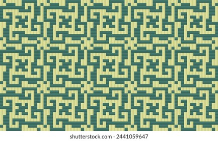 Seamless traditional woven pattern called Anyaman
